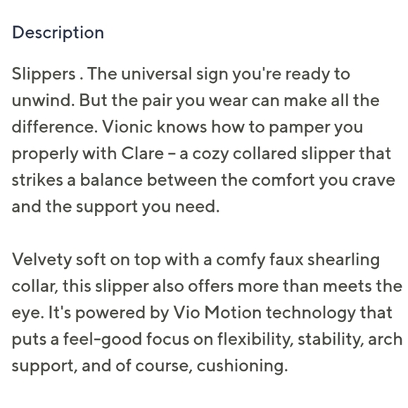 Vionic Clare Faux Fur Slipper Blush Pink Women's 8 - Picture 11 of 11